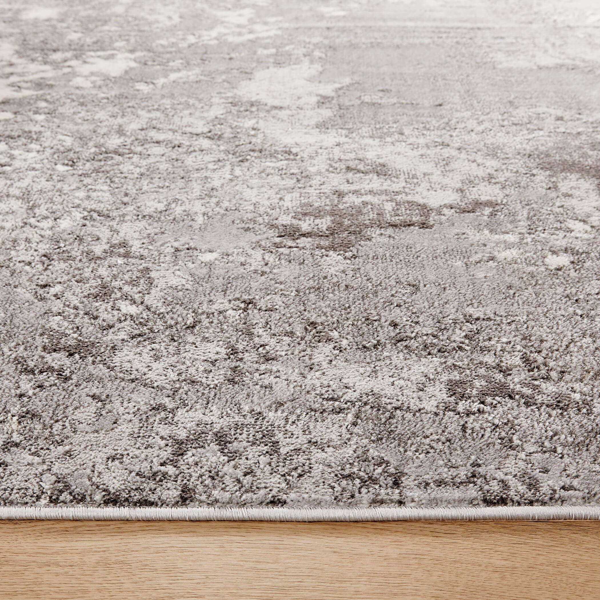 Ayda 90 X 63 inch Black/Grey Rug in 5 x 7