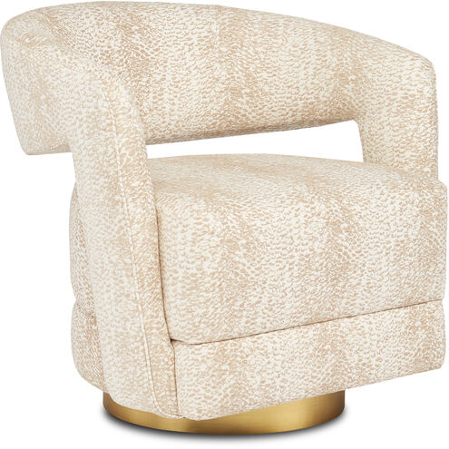 Maren Brass Swivel Chair