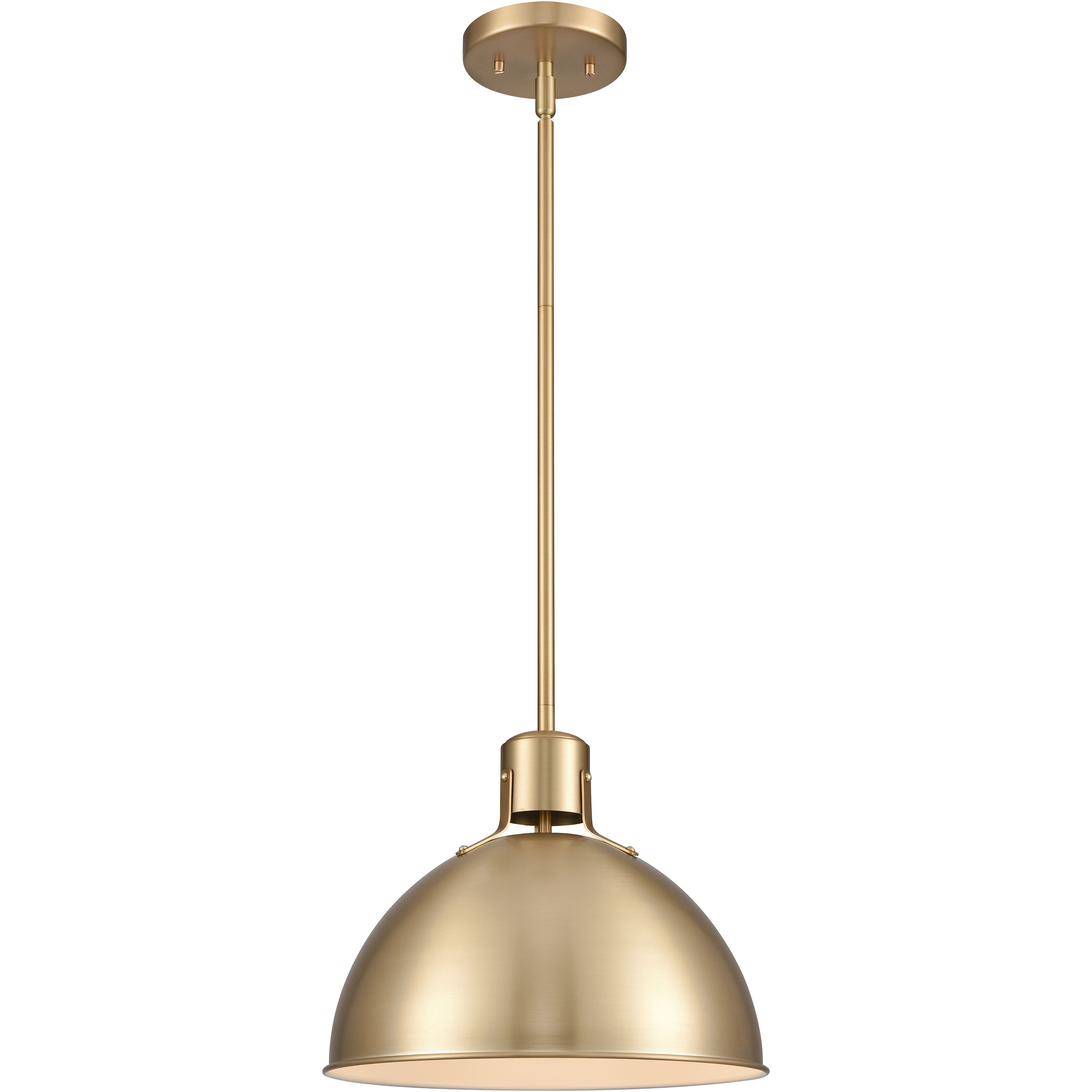 Zayne 1 Light 12 inch Brushed Gold Pendant Ceiling Light