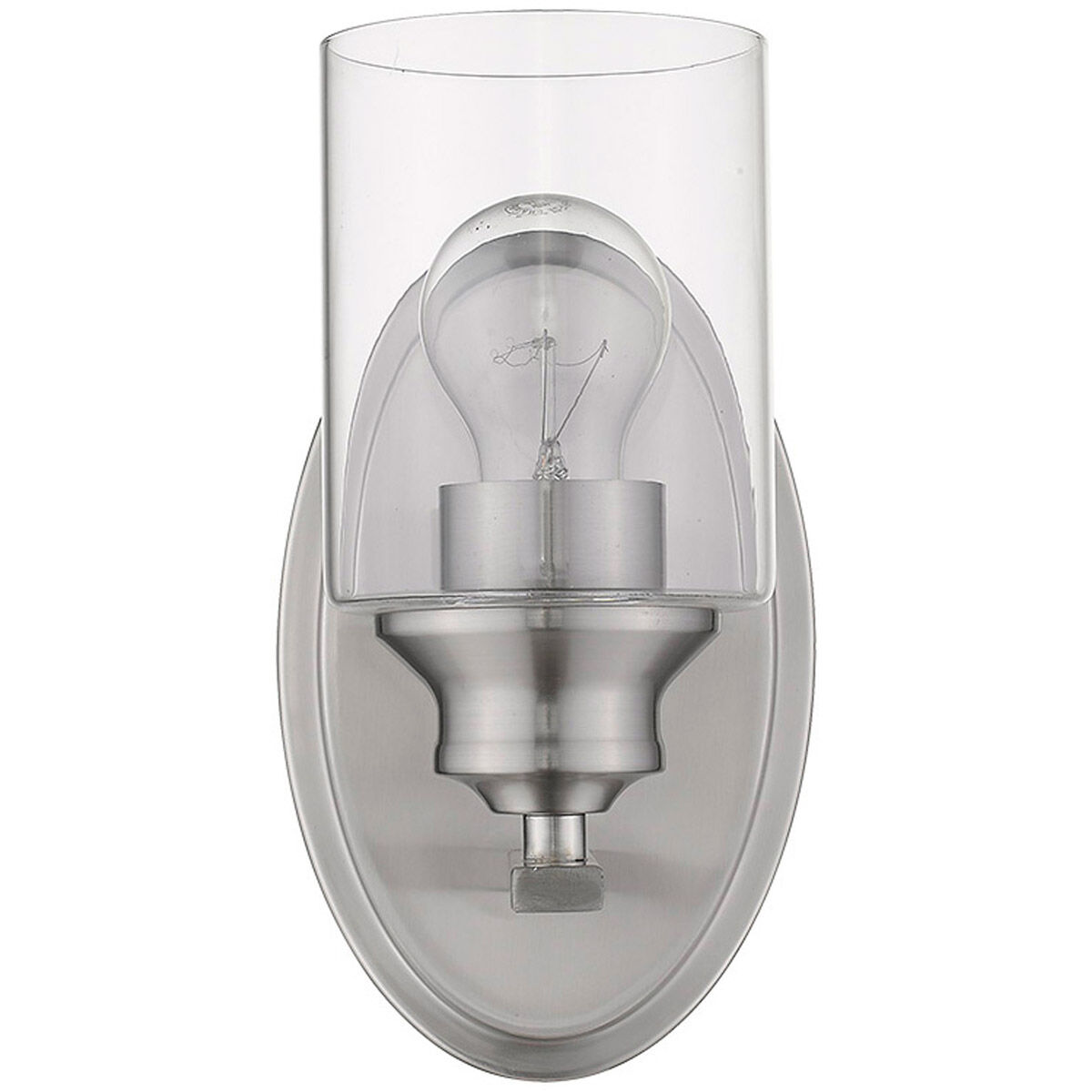 Gemma 1 Light 5 inch Satin Nickel Sconce Wall Light