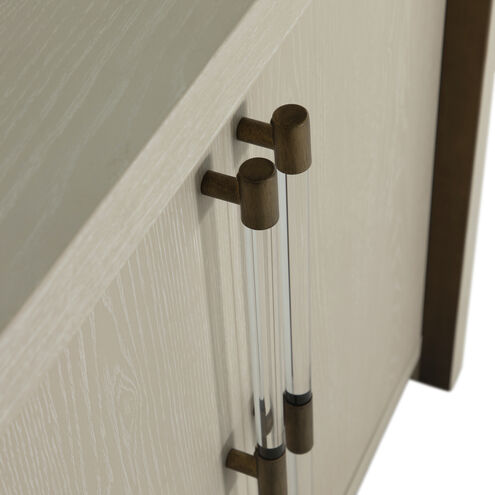 Winford Cerused White / Stained Gold Cabinet