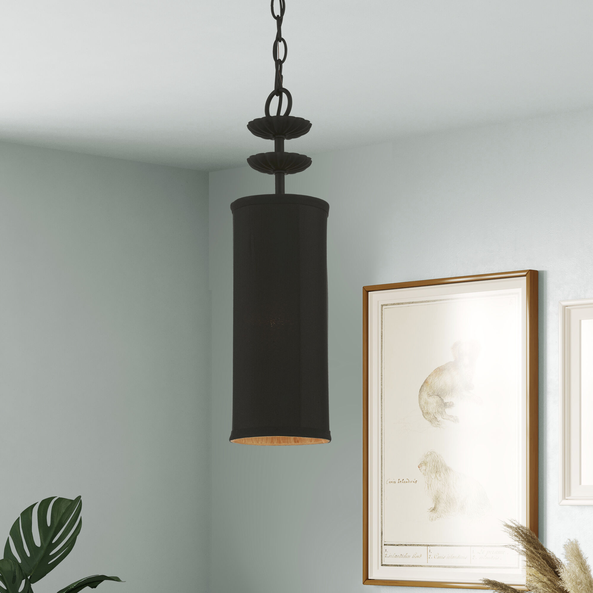 Winchester 1 Light 5 inch Black Mini Pendant Ceiling Light
