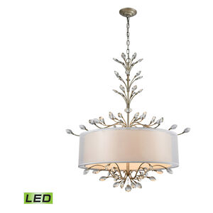 Tracy LED 32 inch Aged Silver Chandelier Ceiling Light