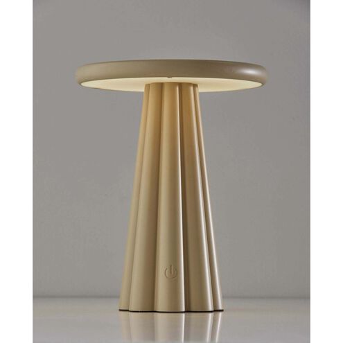 Mattie 10 inch 1.50 watt Beige LED Cordless Table Lamp Portable Light