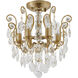 Canada 6 Light 16 inch Antique Brass Chandelier Ceiling Light, Gold Frame