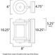 Lighthouse LED 10.25 inch Anthracite Outdoor Wall Mount