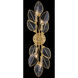 Amira 4 Light 10 inch Distressed Brass Sconce Wall Light
