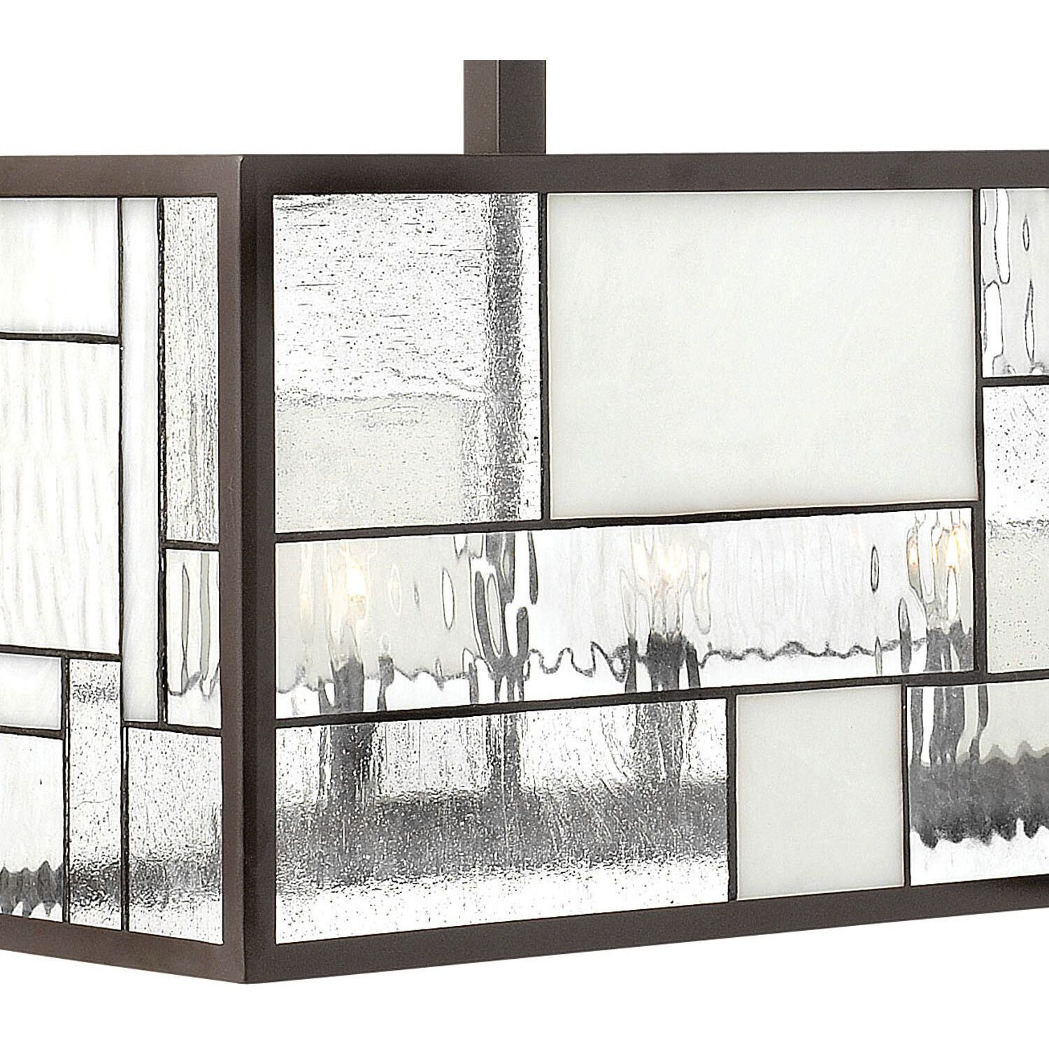 Mondrian 5 Light 36 inch Buckeye Bronze Indoor Linear Chandelier Ceiling Light