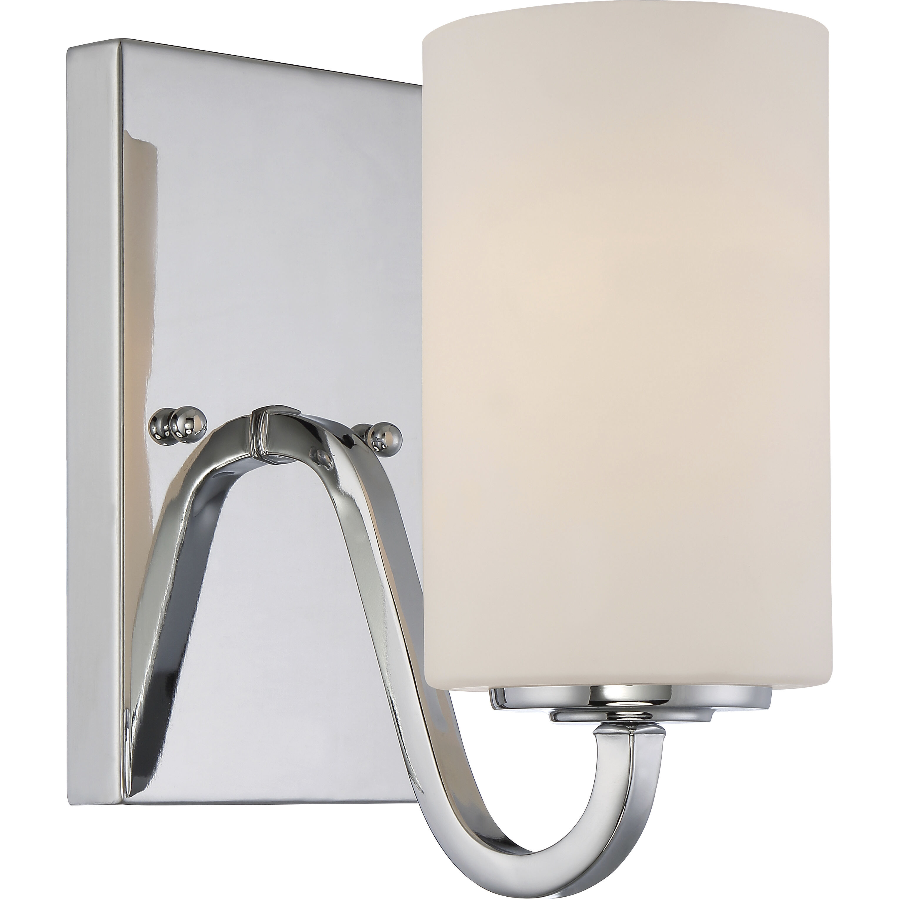 Willow 1 Light 4 inch Polished Nickel Vanity Light Wall Light