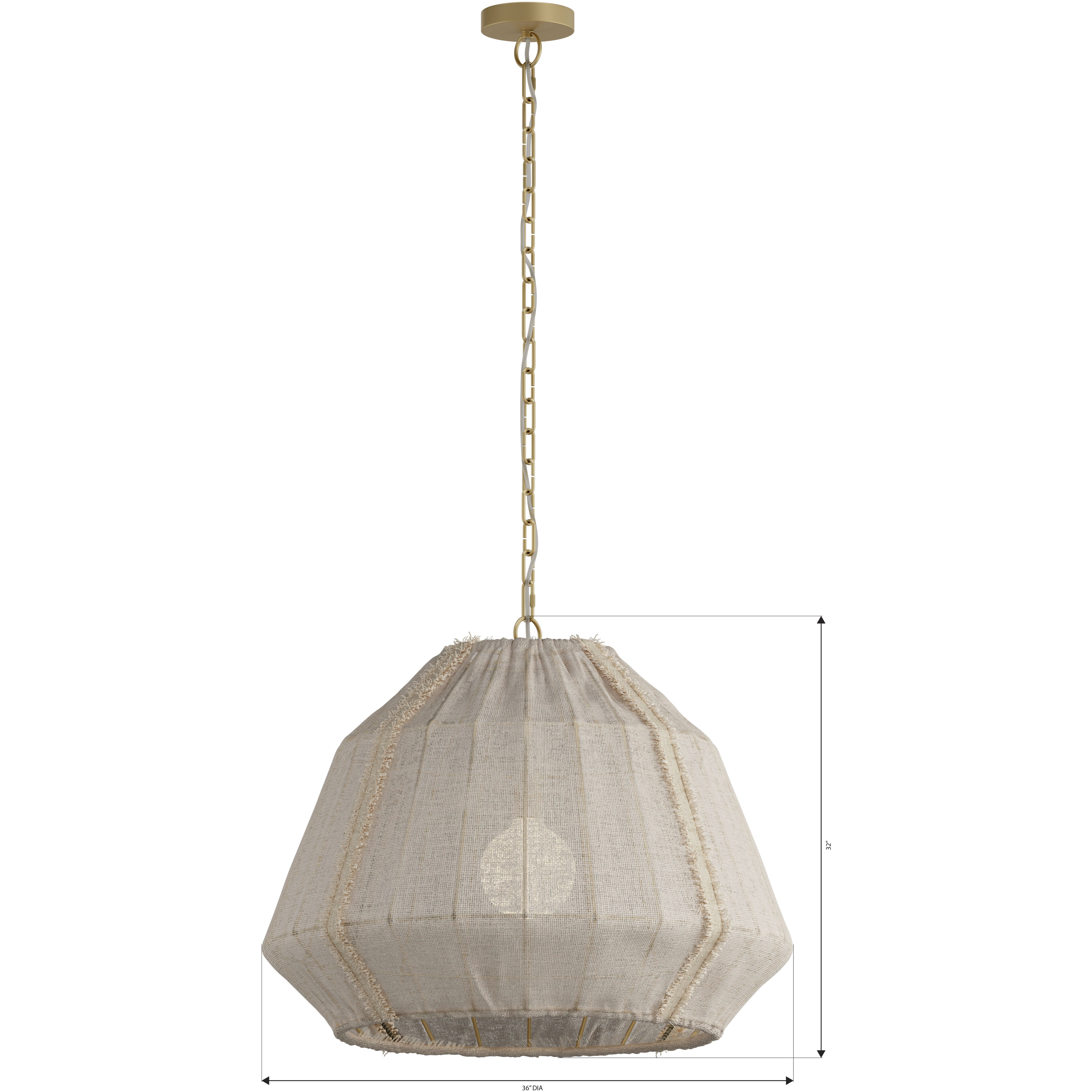 Velune 1 Light 28 inch Legacy Brass Pendant Ceiling Light