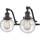 Franklin Restoration Beacon LED 16 inch Oil Rubbed Bronze Bath Vanity Light Wall Light in Seedy Glass, Franklin Restoration