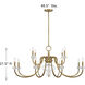 Bergdorf 12 Light 49.5 inch Warm Brass Chandelier Ceiling Light
