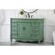 Bordeaux 48 X 22 X 36 inch Vintage Mint Vanity Sink Set