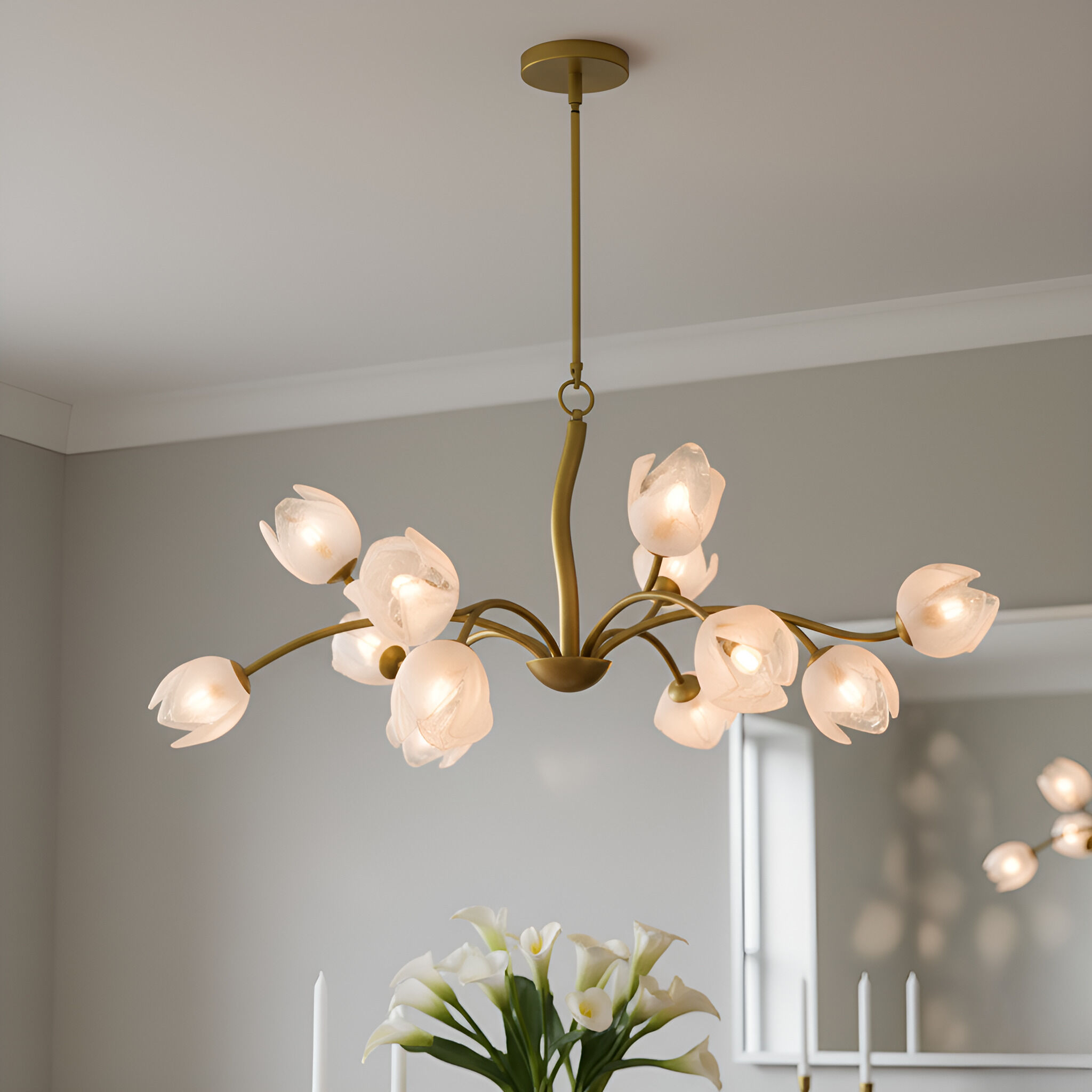 Walker 12 Light 40 inch Vintage Brass Chandelier Ceiling Light