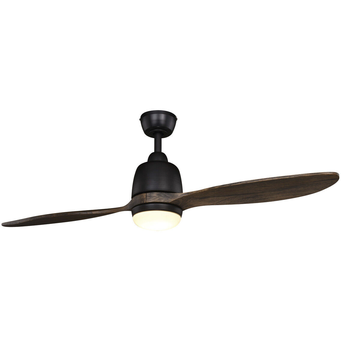 Albany 26 inch New Bronze with Walnut Blades Ceiling Fan