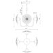Alora Mood Hera LED 21 inch Brushed Gold Pendant Ceiling Light
