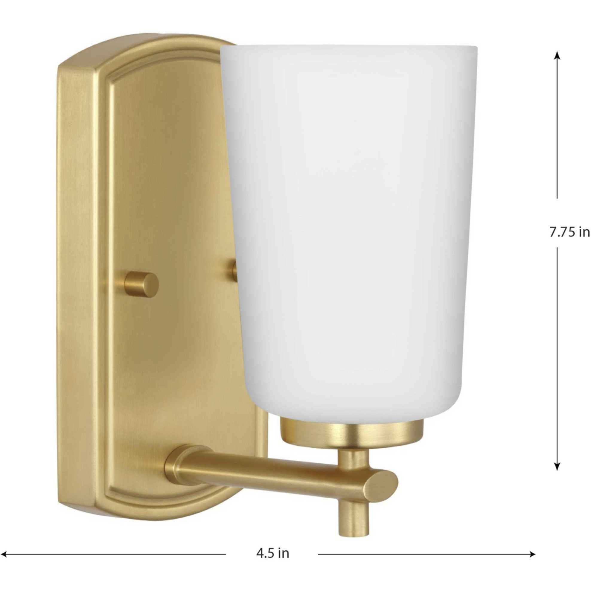 Adley 1 Light 4.5 inch Satin Brass Bath Vanity Light Wall Light
