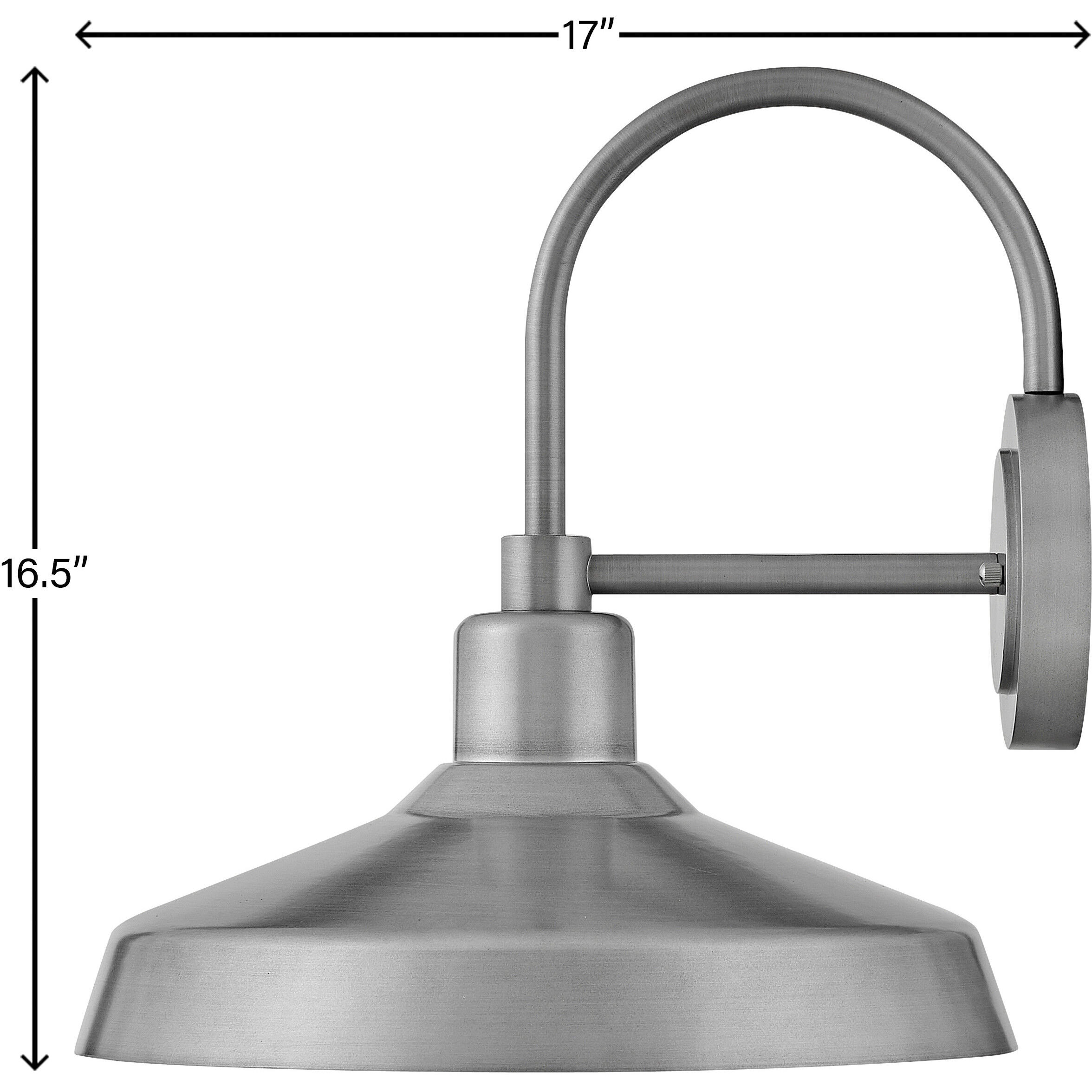 Coastal Elements Forge Outdoor Wall Mount Lantern in Antique Brushed Aluminum