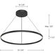 Cerchio Pendant Ceiling Light in Black