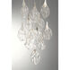 Jateo LED 24 inch Polished Nickel Multi Drop Chandelier Ceiling Light