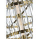 Waterford Killarney LED 19 inch Natural Brass Layered Entry Chandelier Ceiling Light