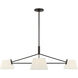 Richard June Hale 3 Light 48 inch Aged Iron Chandelier Ceiling Light