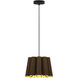 Renata 1 Light 11.8 inch Black Pendant Ceiling Light in Ebony/Ash, 12 in, WEP Collection