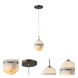Sedona 1 Light 5 inch Alabster and Aged Brass Pendant Ceiling Light