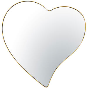 Who Do Ya' Love 30 X 30 inch Gold Wall Mirror