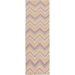 Frontier 96 X 30 inch Rose, Camel, Medium Gray, Seafoam, Taupe, Mauve Rug