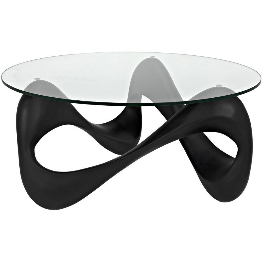 Orion 35.5 X 35.5 inch Black Coffee Table