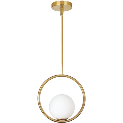 Adrienna 1 Light 10 inch Aged Brass Pendant Ceiling Light