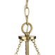 Laila 4 Light 22.37 inch Vintage Brass Chandelier Ceiling Light, Design Series