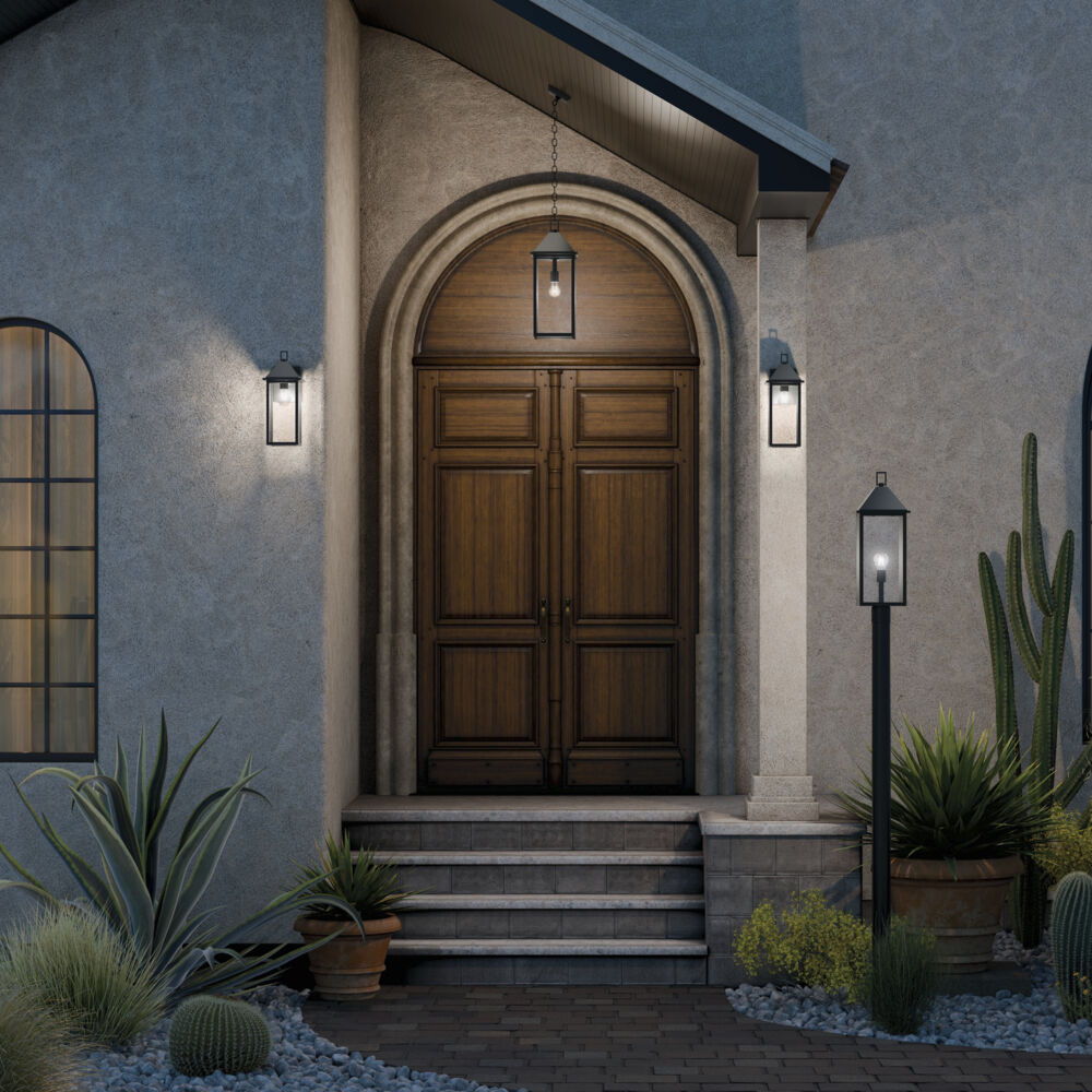 Prin 1 Light 9 inch Black Outdoor Hanging Pendant