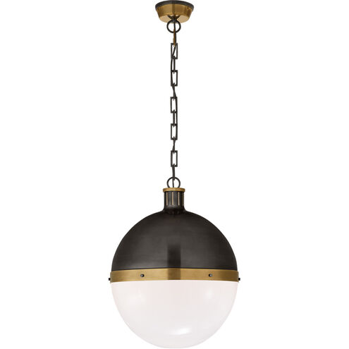 Thomas O'Brien Hicks 2 Light 16 inch Bronze with Antique Brass Pendant Ceiling Light in Bronze and Hand-Rubbed Antique Brass, Extra Large