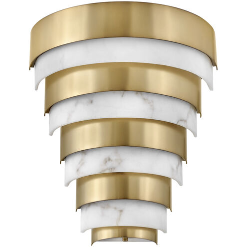 Lisa McDennon Echelon LED 12 inch Heritage Brass Indoor Wall Sconce Wall Light