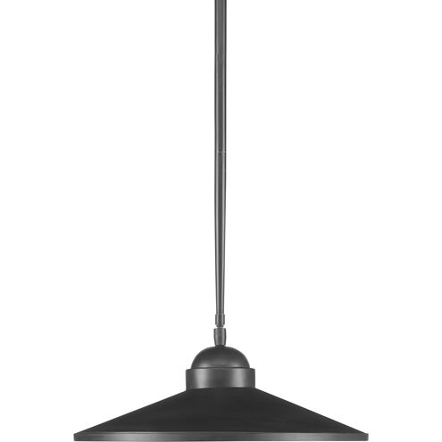 Ditchley 1 Light 18 inch Black Bronze/White Pendant Ceiling Light