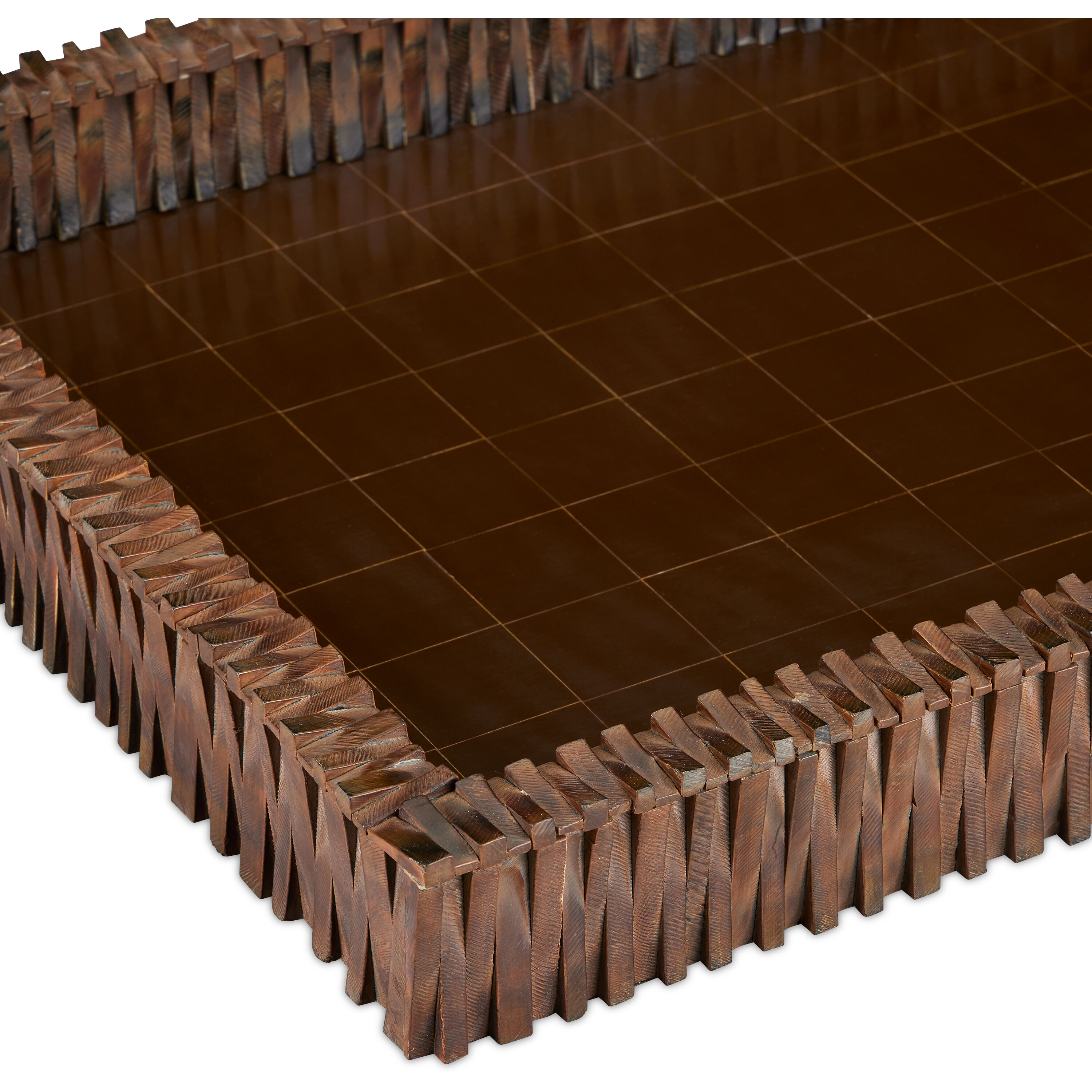 Koa Burnt Horn/Brown Tray