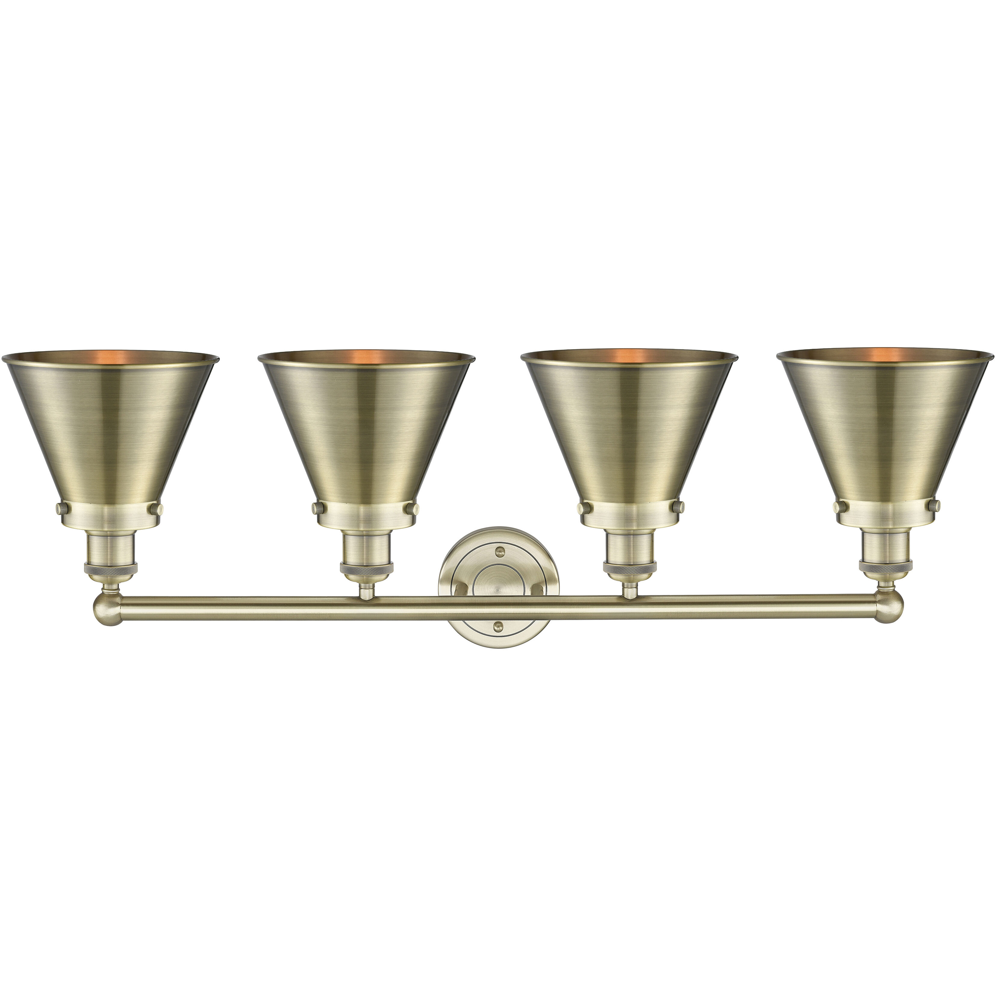 Appalachian 4 Light 35 inch Antique Brass Bath Vanity Light Wall Light