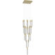 Boa LED 28 inch Brushed Brass Multi Port Pendant Ceiling Light