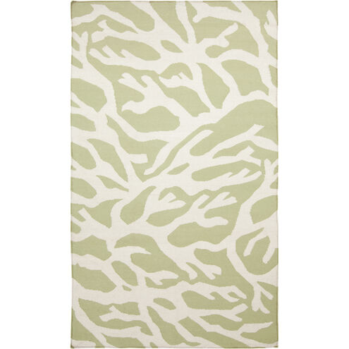Boardwalk 63 X 39 inch Lime, Ivory Rug