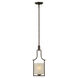 Signature 1 Light 7.75 inch Antique Bronze Mini Pendant Ceiling Light