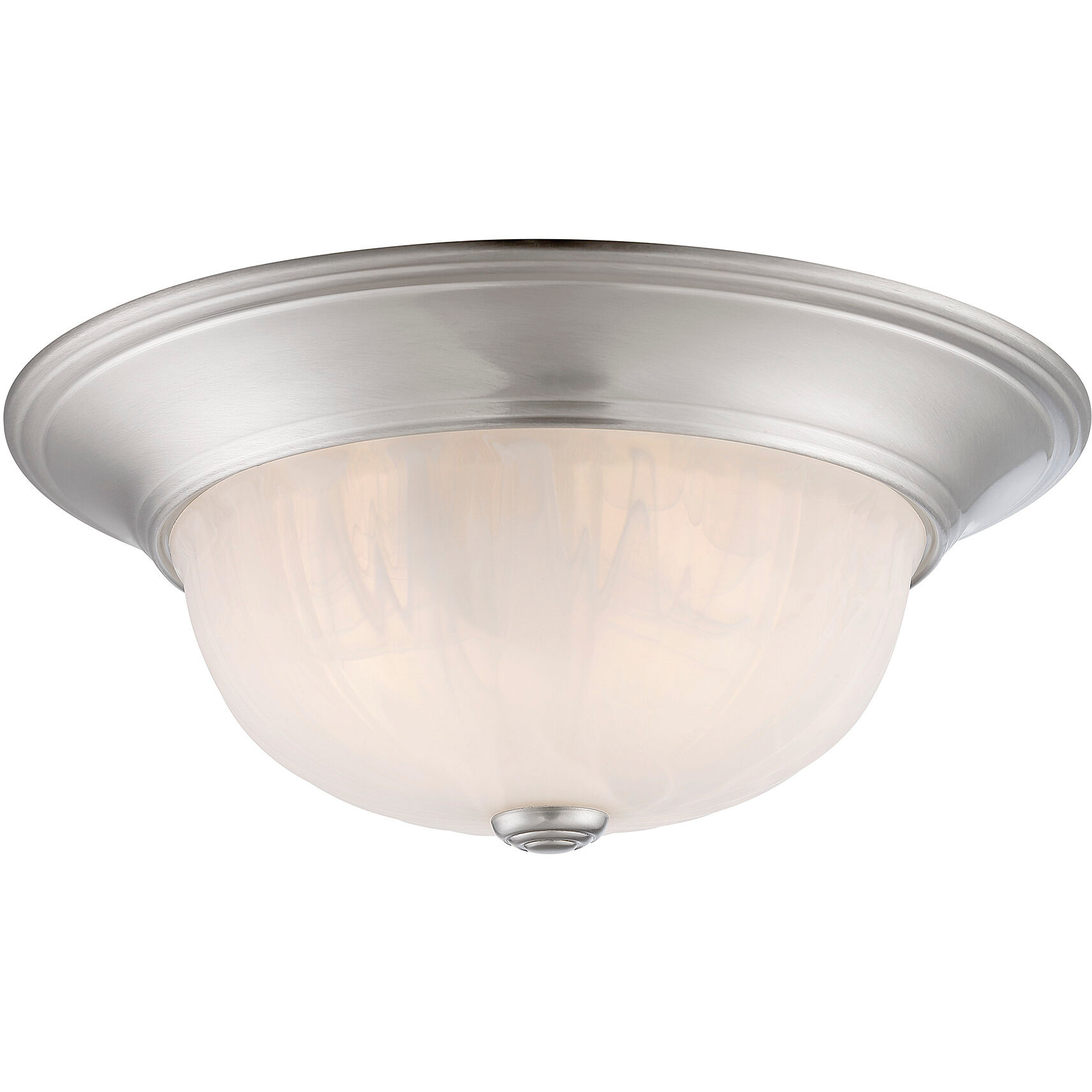 Stella 2 Light 13 inch Satin Nickel Flush Mount Ceiling Light