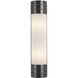 Willard 2 Light 4.38 inch Urban Bronze Bath Vanity Light Wall Light in Opal Glass