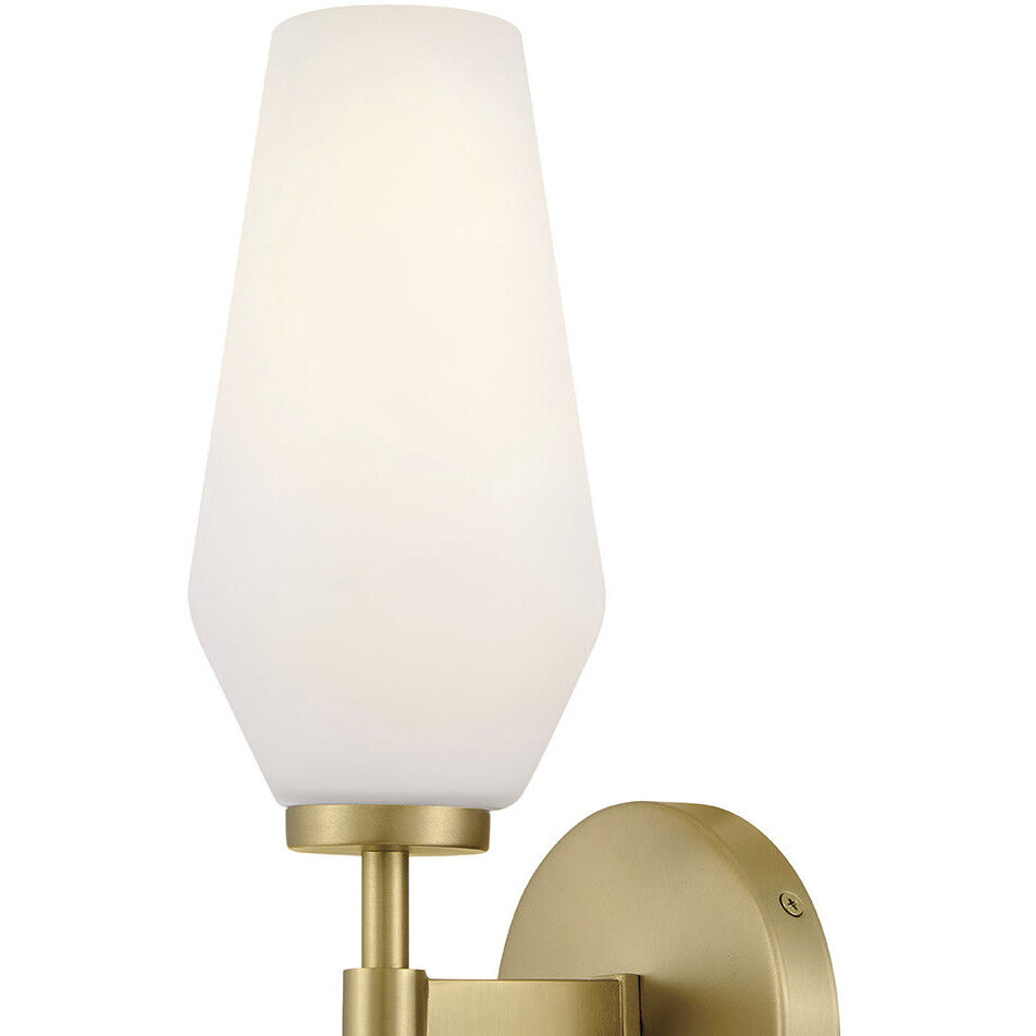 Gio Sconce Wall Light in Lacquered Brass, Large