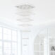 Square 16 Light 32 inch Chrome Flush Mount Ceiling Light