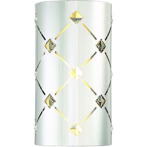 Crowned LED 6.5 inch Chrome ADA Wall Sconce Wall Light