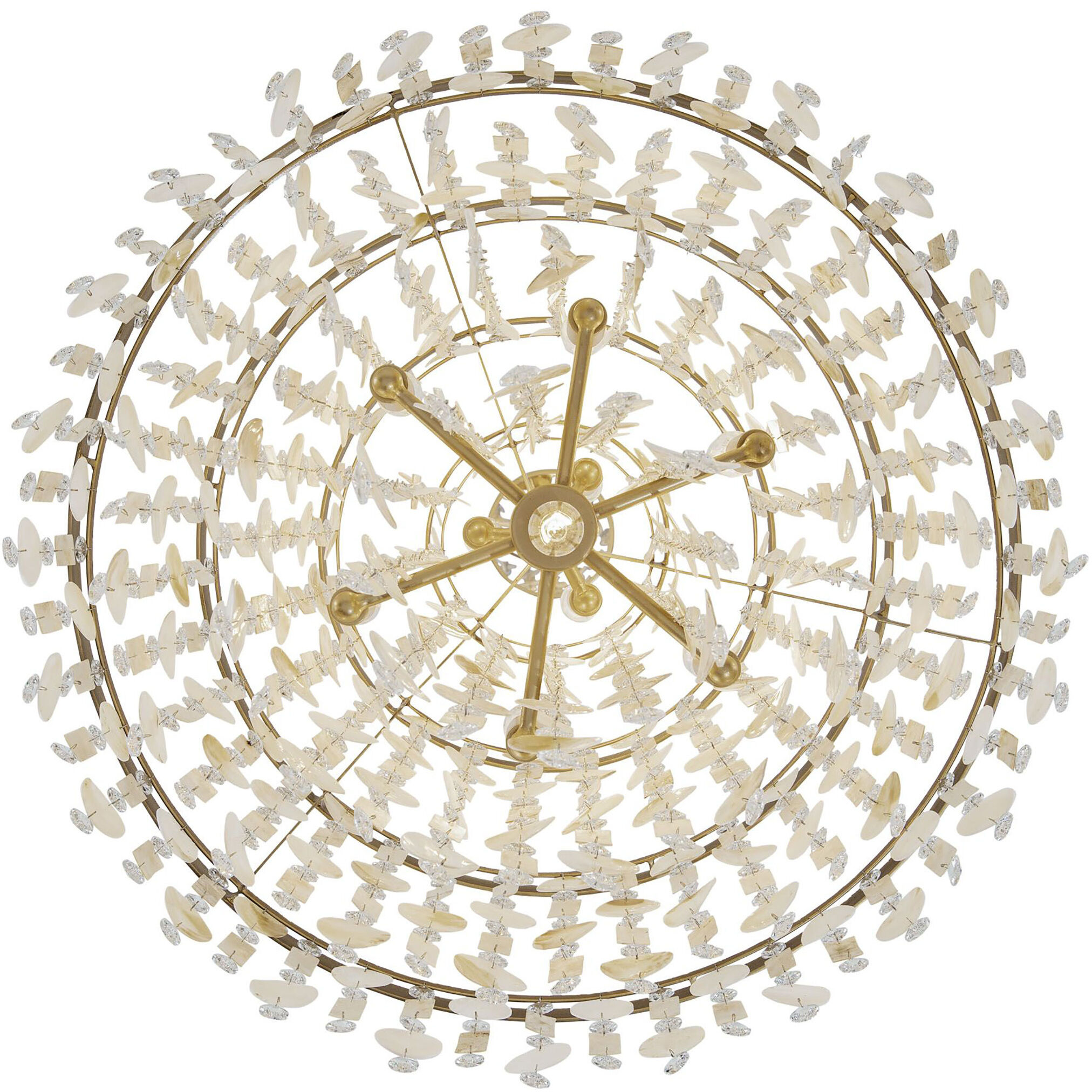 Kalani 10 Light 28 inch French Gold Chandelier Ceiling Light, Smithsonian Collaboration