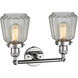 Franklin Restoration Chatham LED 16 inch Polished Chrome Bath Vanity Light Wall Light in Clear Glass, Franklin Restoration