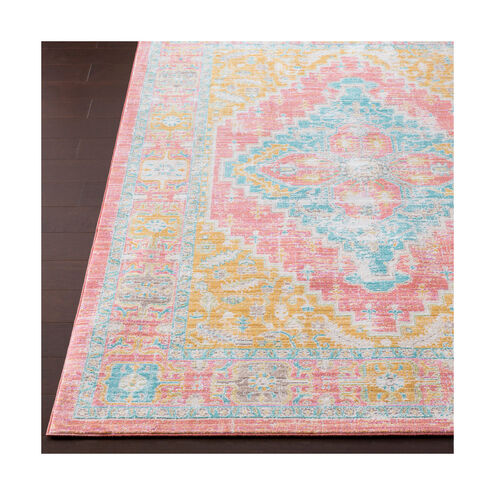 Germili 34 X 24 inch Coral/Mint/Bright Yellow/Beige Rugs, Polyester